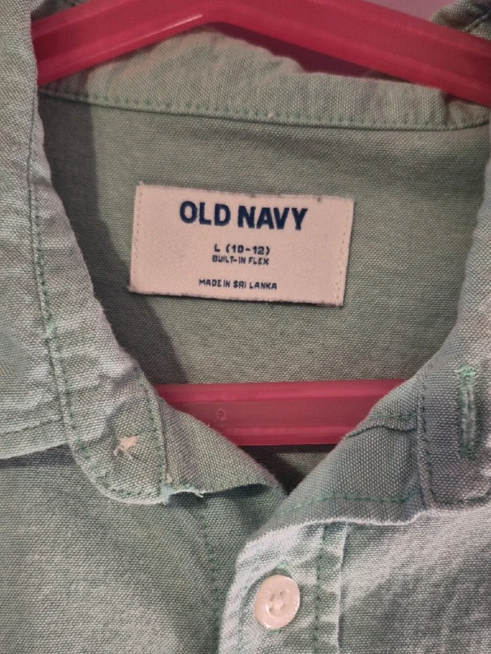 Old Navy Boys  Short-Sleeve Button-Down Shirt in Mint Green